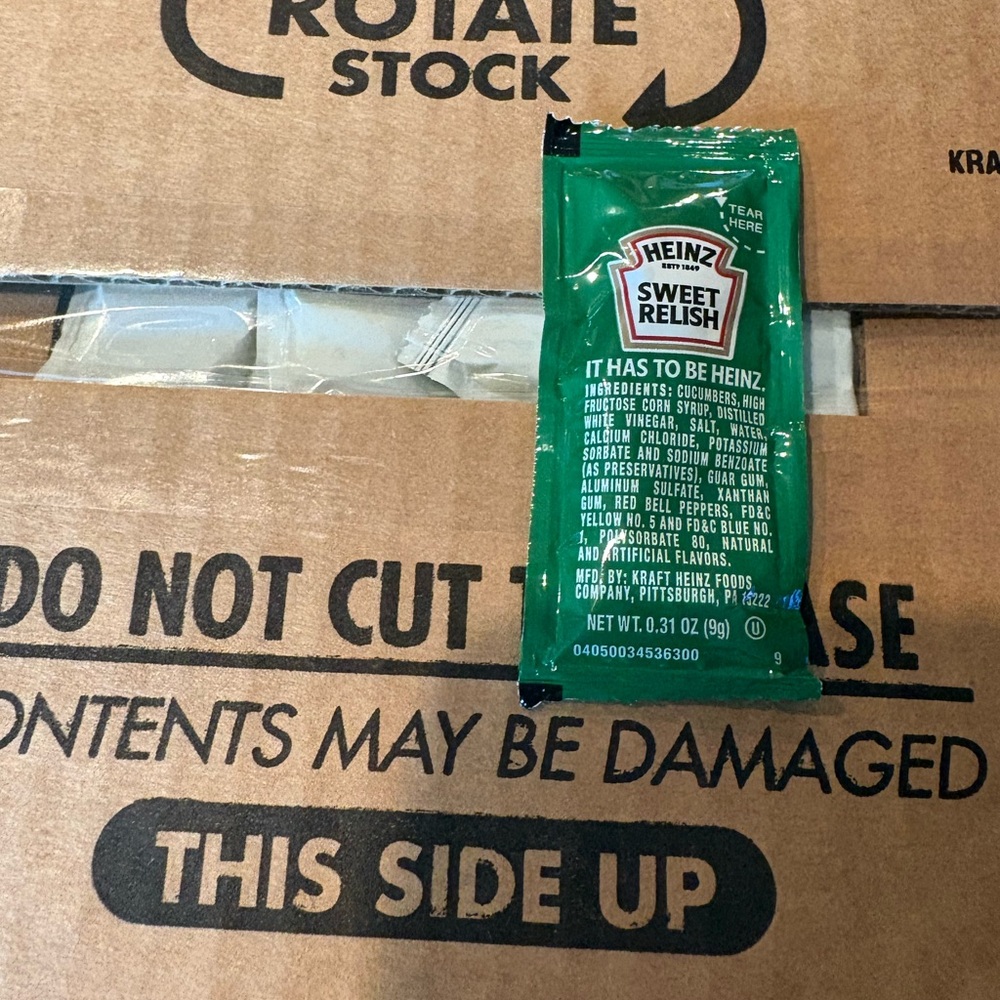 Heinz Relish Packets Individual